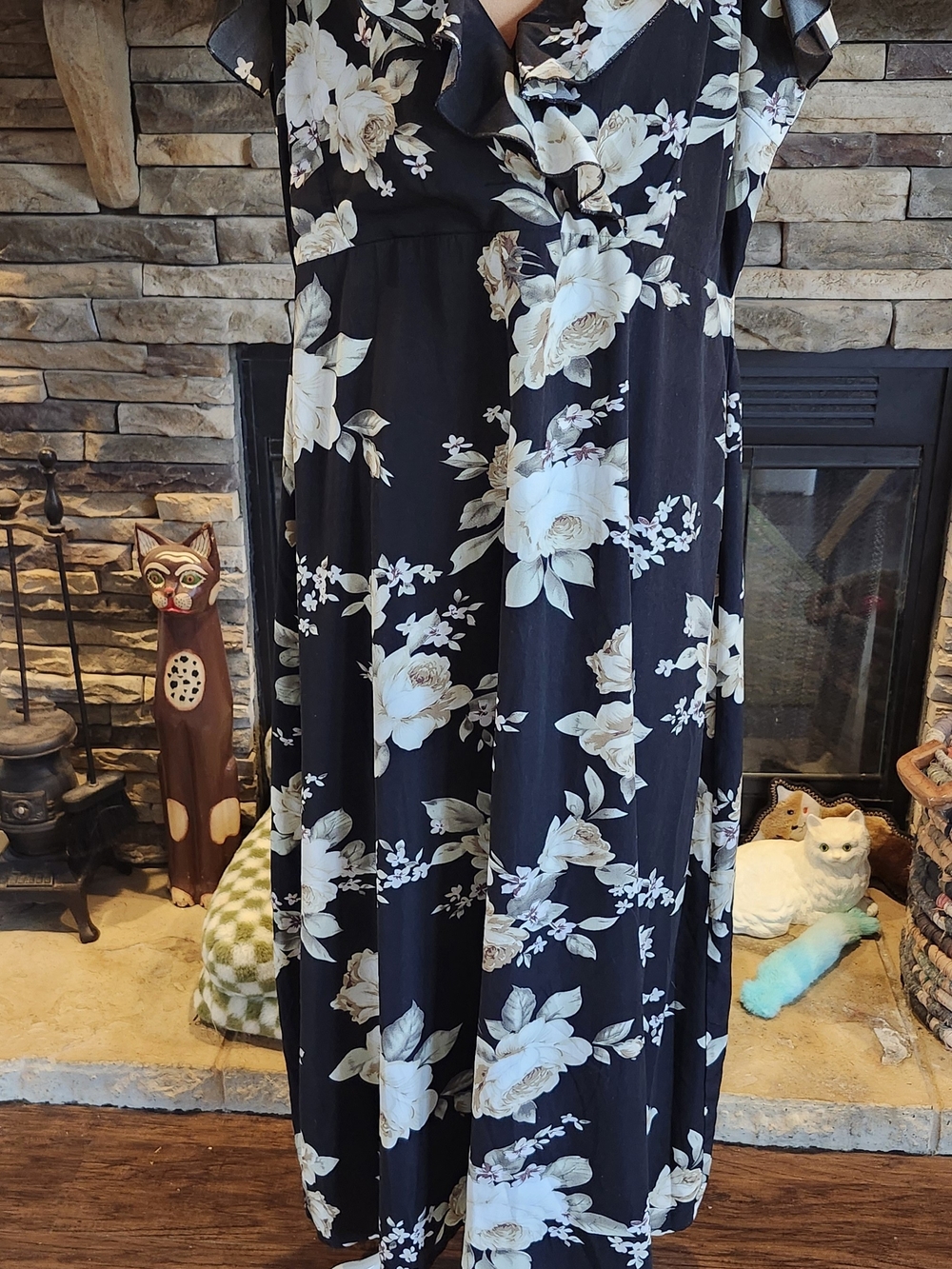 Boohoo Black Maxi Dress